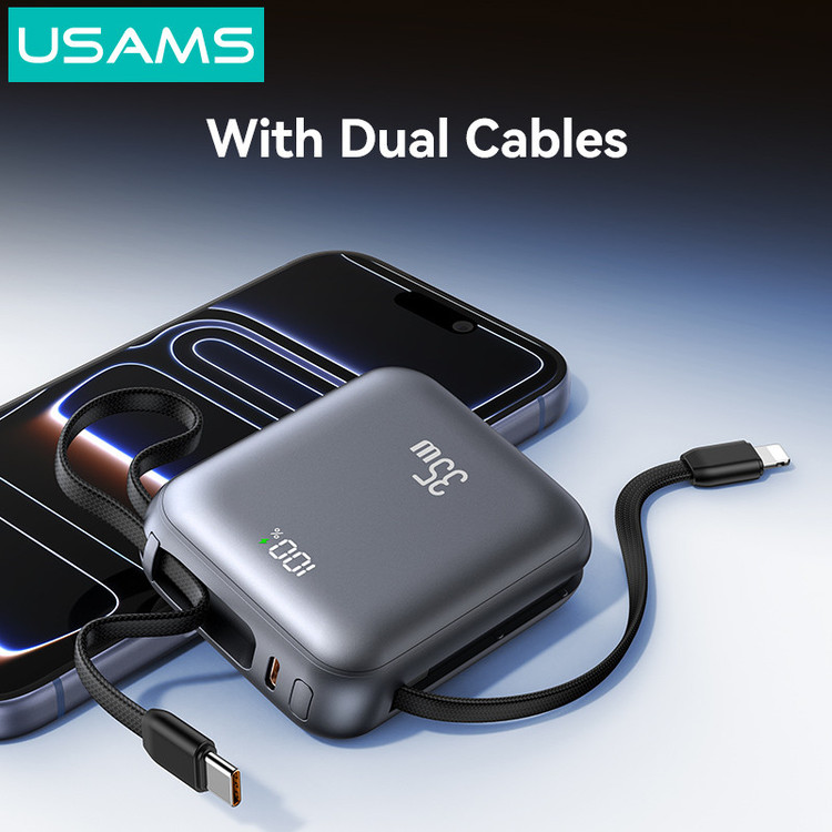پاوربانک 35 وات یوسمز مدل CD261 ظرفیت 10000 میلیآمپرساعت