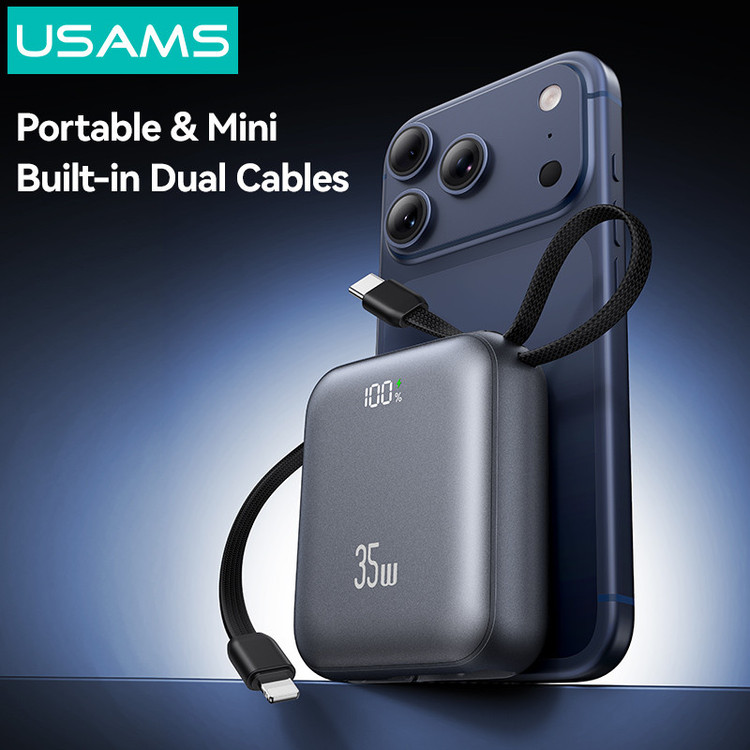 پاوربانک 35 وات یوسمز مدل CD261 ظرفیت 10000 میلیآمپرساعت
