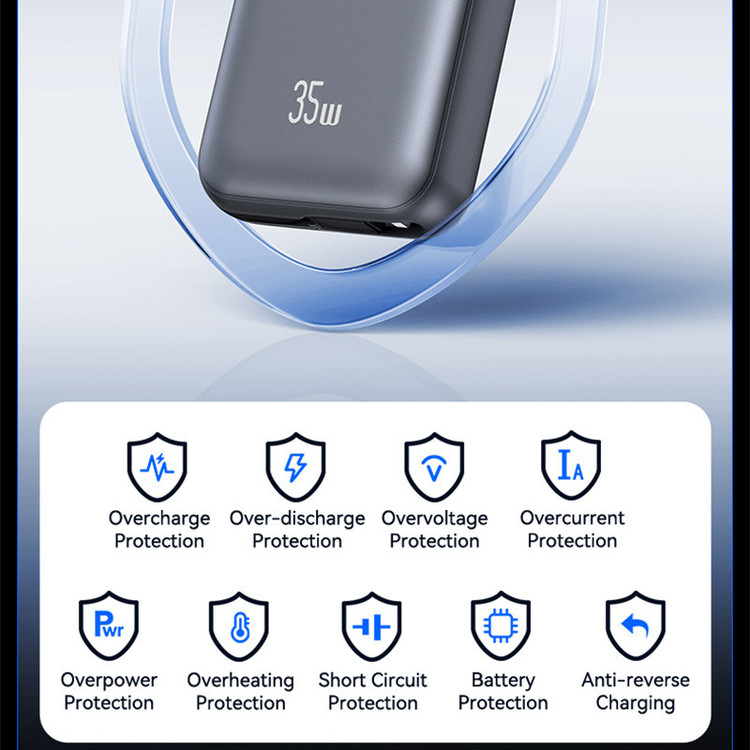 پاوربانک 35 وات یوسمز مدل CD261 ظرفیت 10000 میلیآمپرساعت