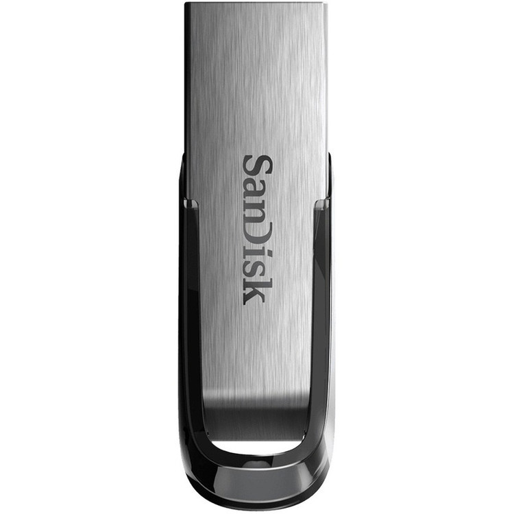 فلش مموری سن دیسک Ultra Flair CZ73 ظرفیت 64 گیگابایت با رابط USB 3.0 و بدنه فلزی مقاوم، سرعت انتقال 150 مگابایت بر ثانیه و سازگار با انواع سیستمعاملها و دستگاهها